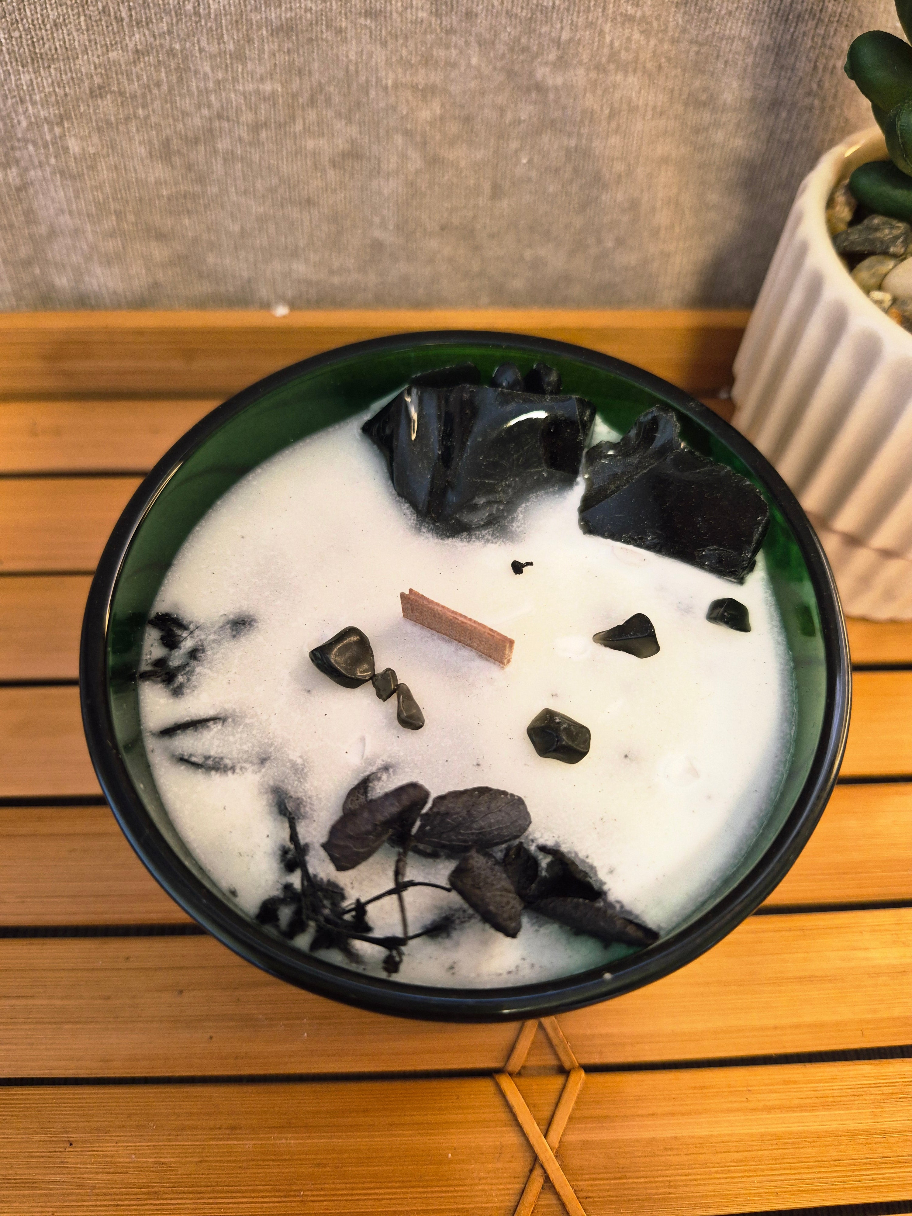 Crystal Candle Obsidiaan – Whiskey & Houtrook
