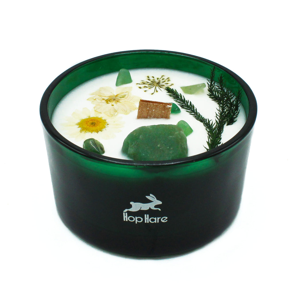 Crystal Candle Jade – Salie & Pepermunt