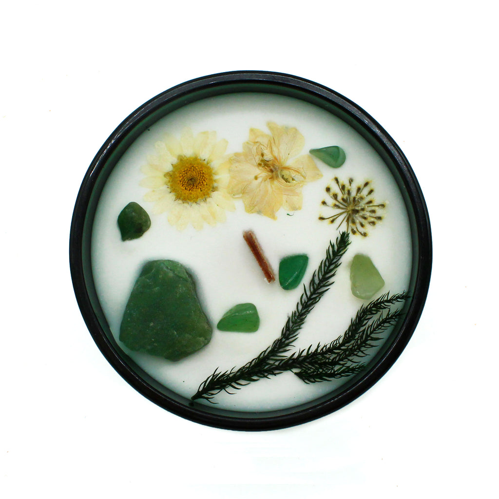Crystal Candle Jade – Salie & Pepermunt