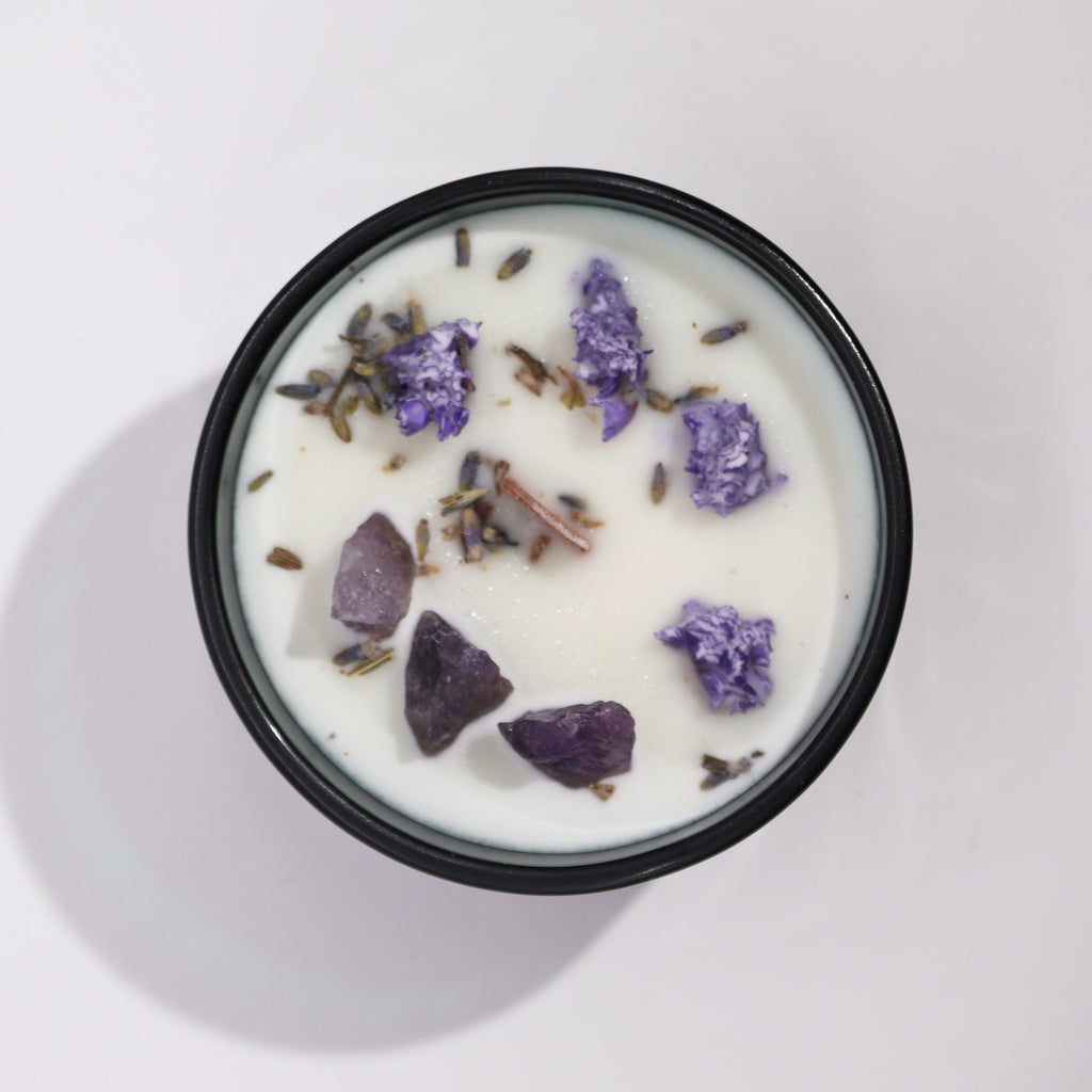 Crystal Candle Amethist – Velvet Moon
