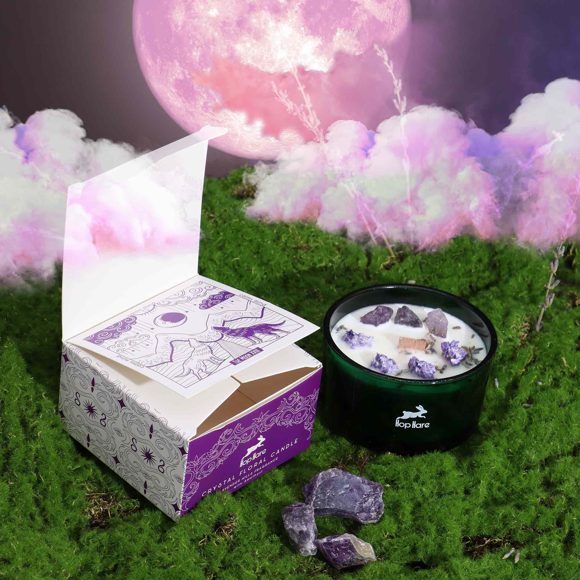 Crystal Candle Amethist – Velvet Moon