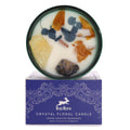 Crystal Candle Citrien & Sodaliet – Lemon Horizon Bliss