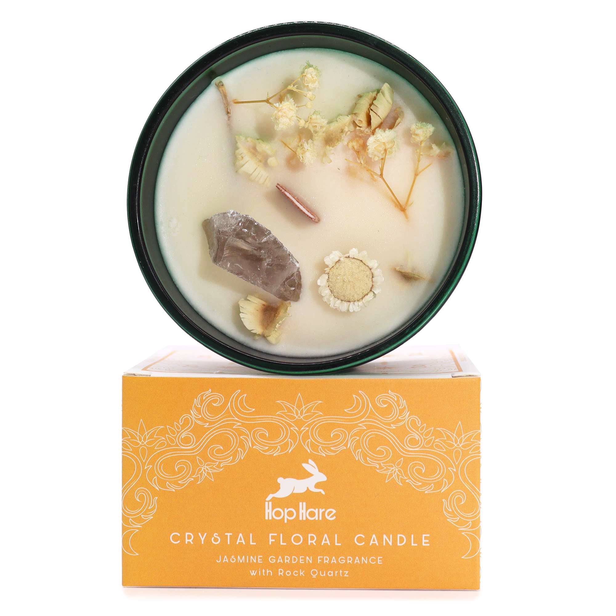 Crystal Candle Rozenkwarts – Jasmijn