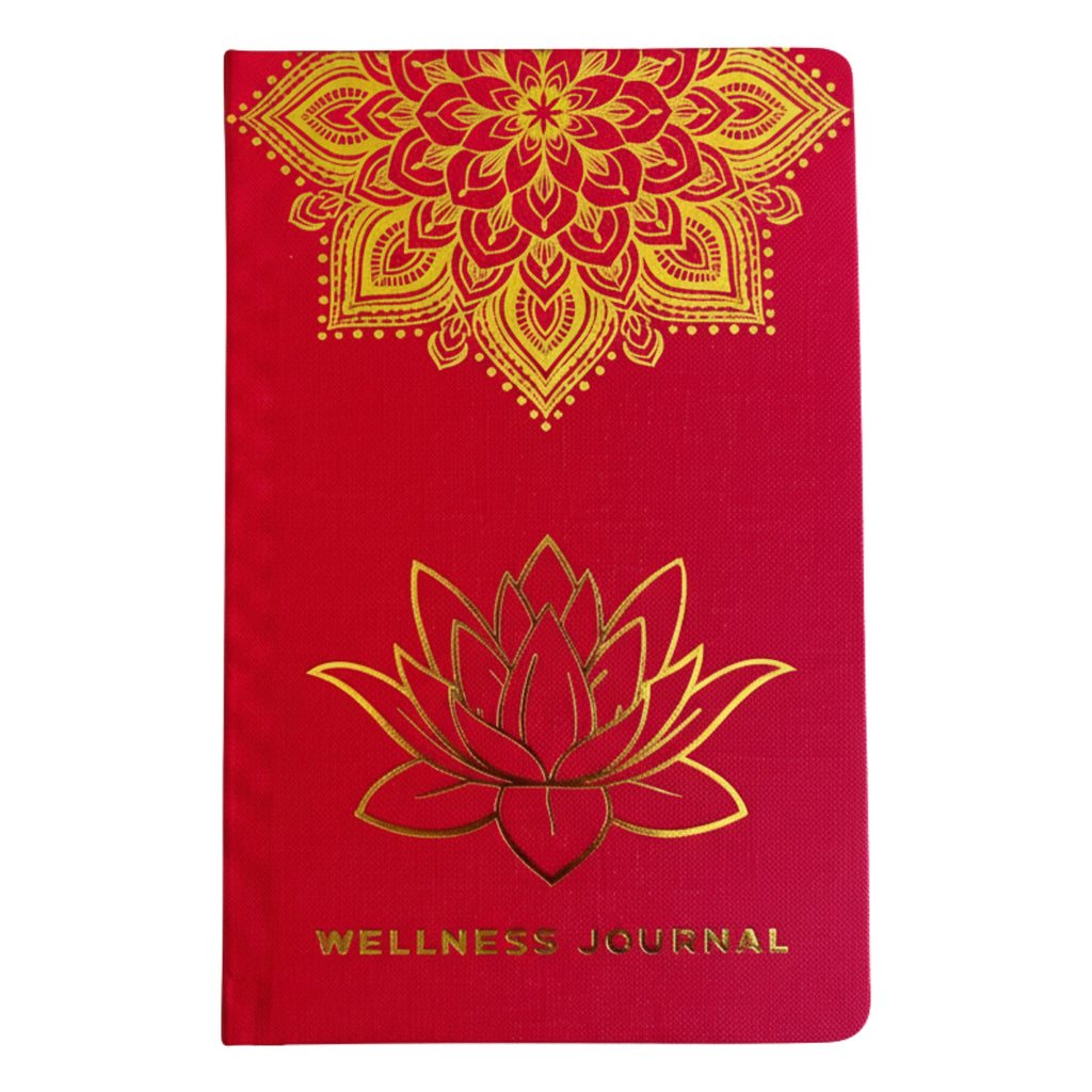Wellness Journal Rood – Mandala & Lotus