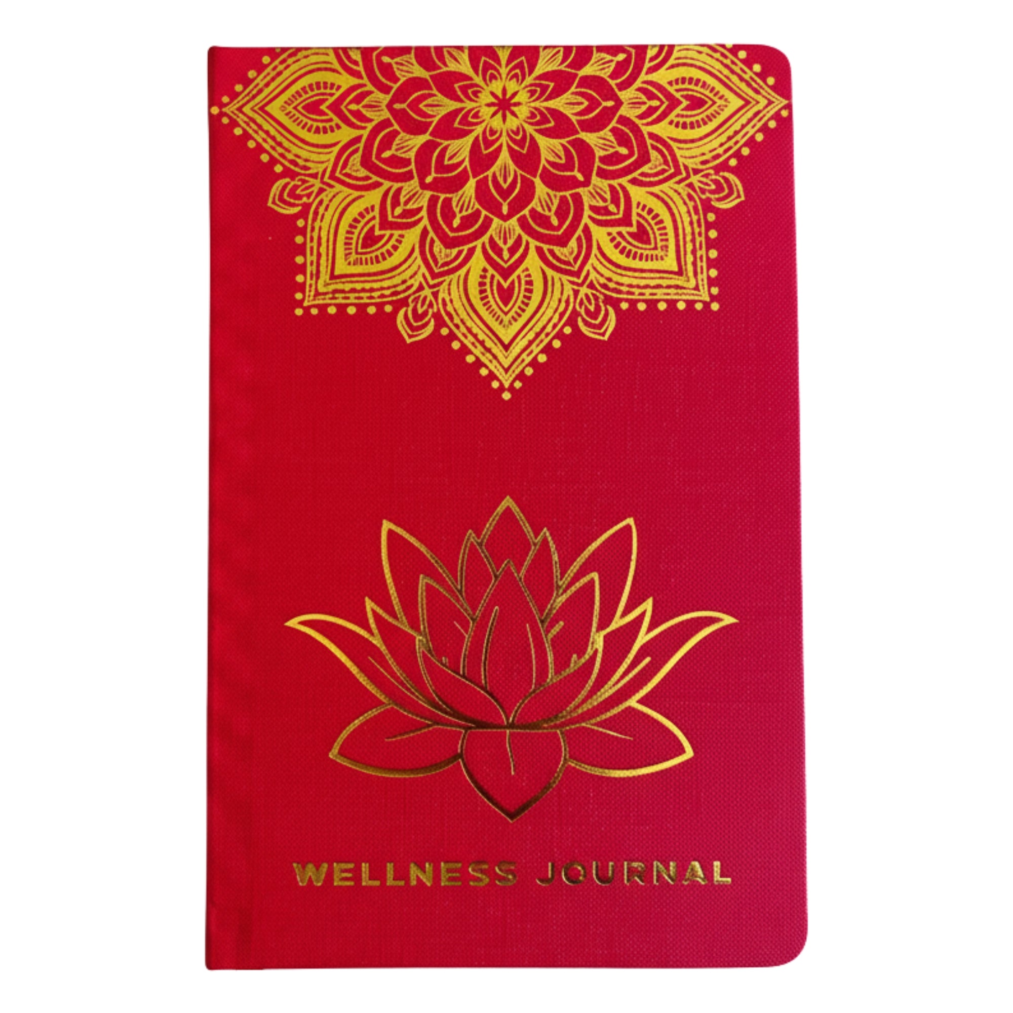 Wellness Journal Rood – Mandala & Lotus