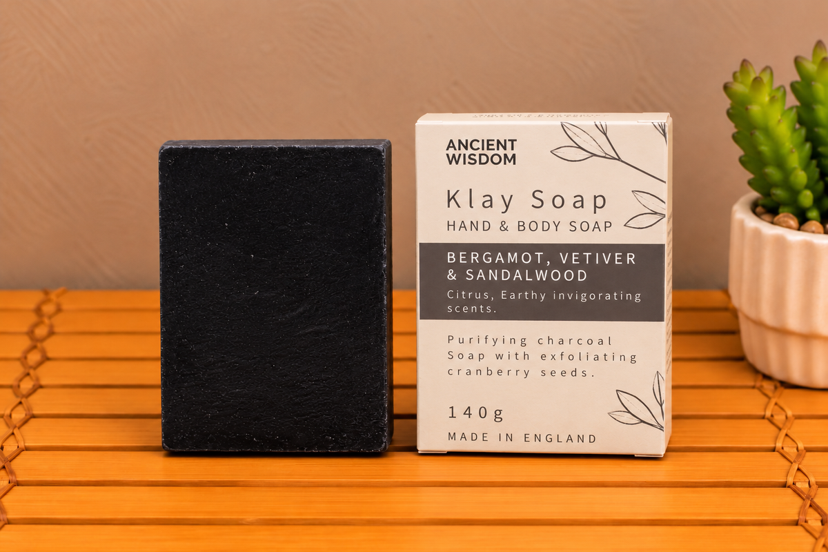 Klay Soap Bergamot, Vetiver & Sandelhout | 140 gram