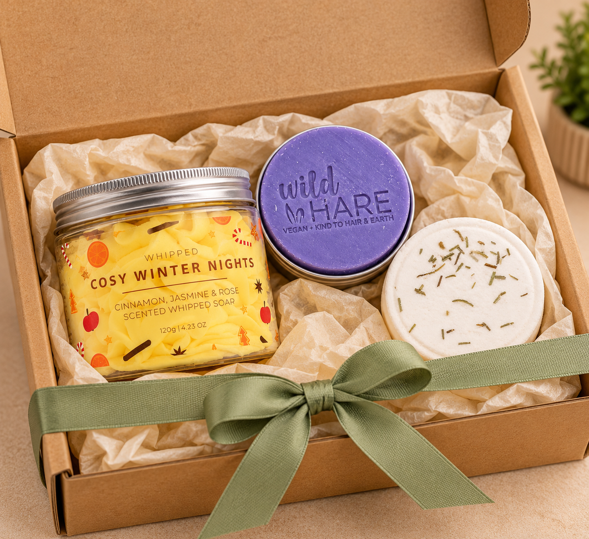 Chilzz cadeaubox Douchegeluk - sfeerfoto van voorbeeldsamenstelling