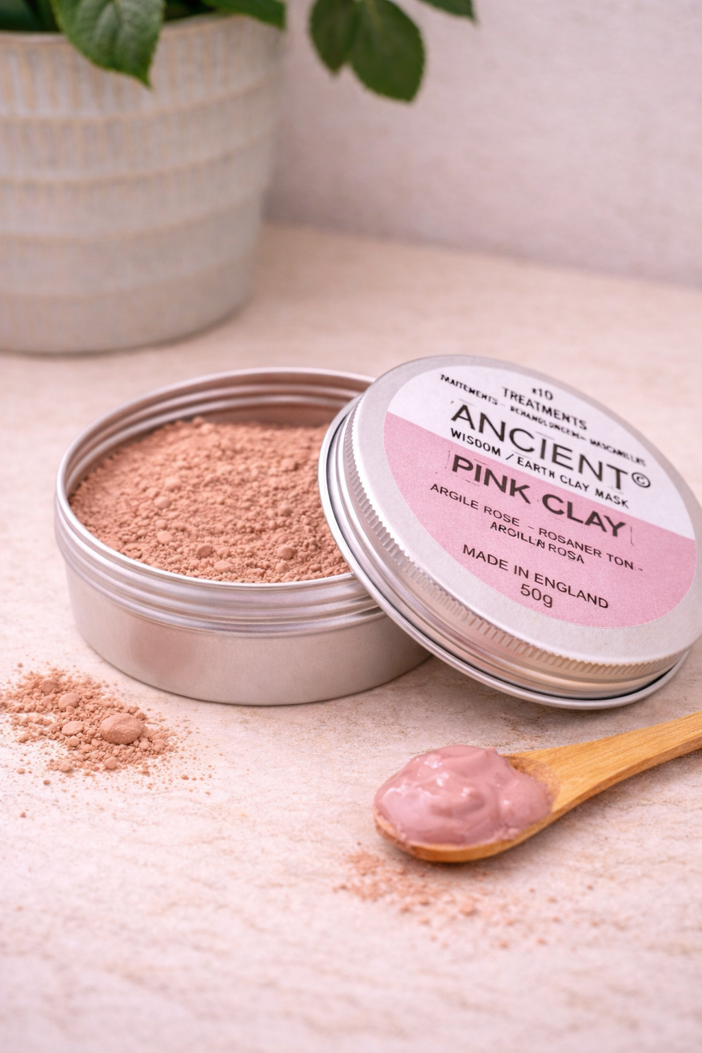 Roze Klei Gezichtsmasker (Pink Clay)