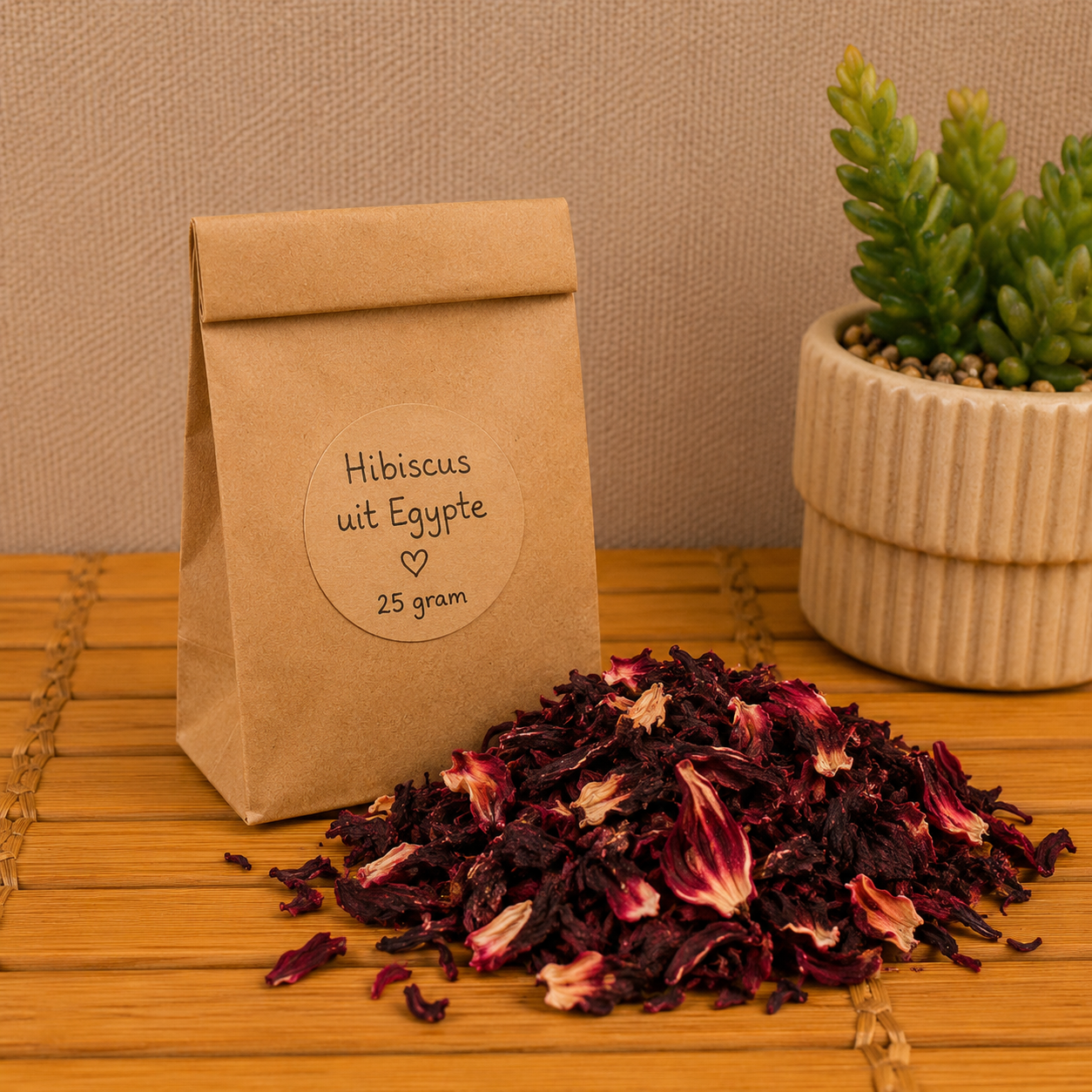 Hibiscus uit Egypte | Pure Hibiscus Thee 25 gram