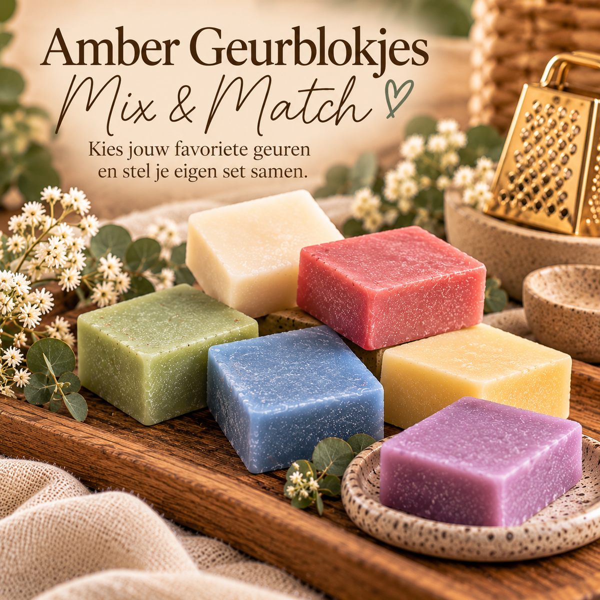 Amber Geurblokjes Mix & Match
