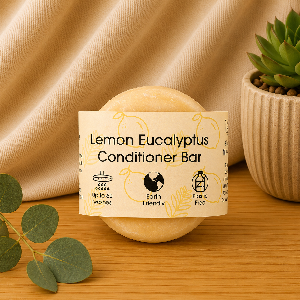 Lemon Eucalyptus Conditioner Bar 60 g