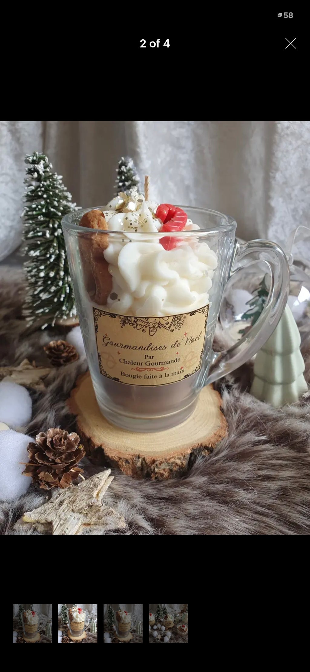 Chaleur Gourmande – Gourmandises de Noël Pretzel Geurkaars 250g
